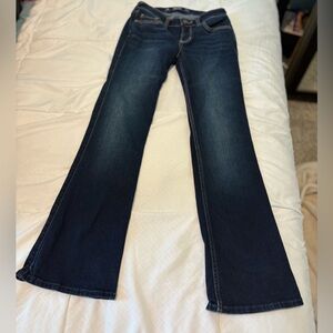 Hollister Low Rise Dark Blue Flare Jeans